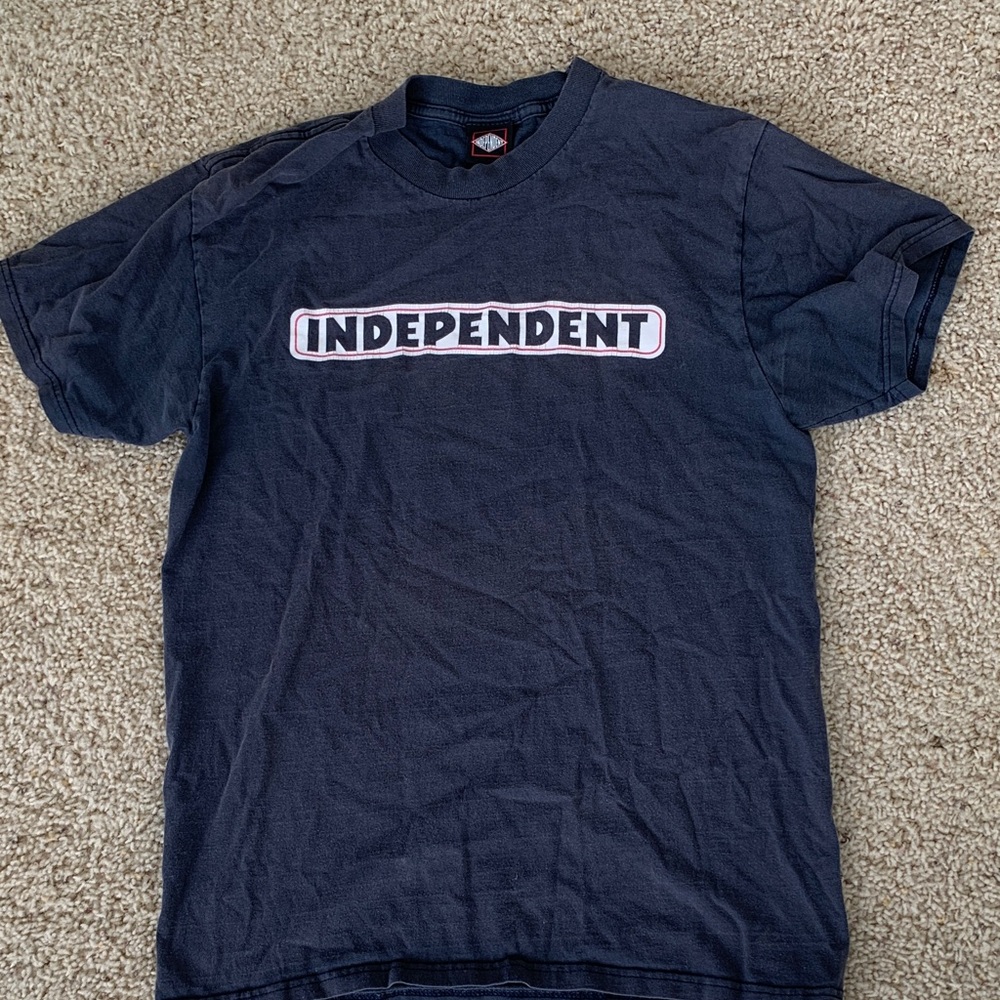 Independent Navy Blue Men's Short Sleeve Tee